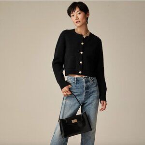 J. Crew Relaxed Emilie sweater lady jacket - Black Size XS Jcrew